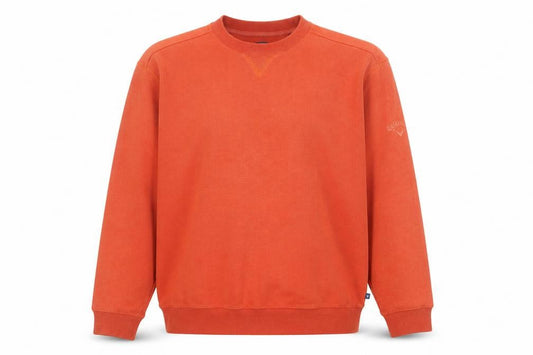 Callaway Men’s Orange Crew Neck Golf Sweatshirt Size M