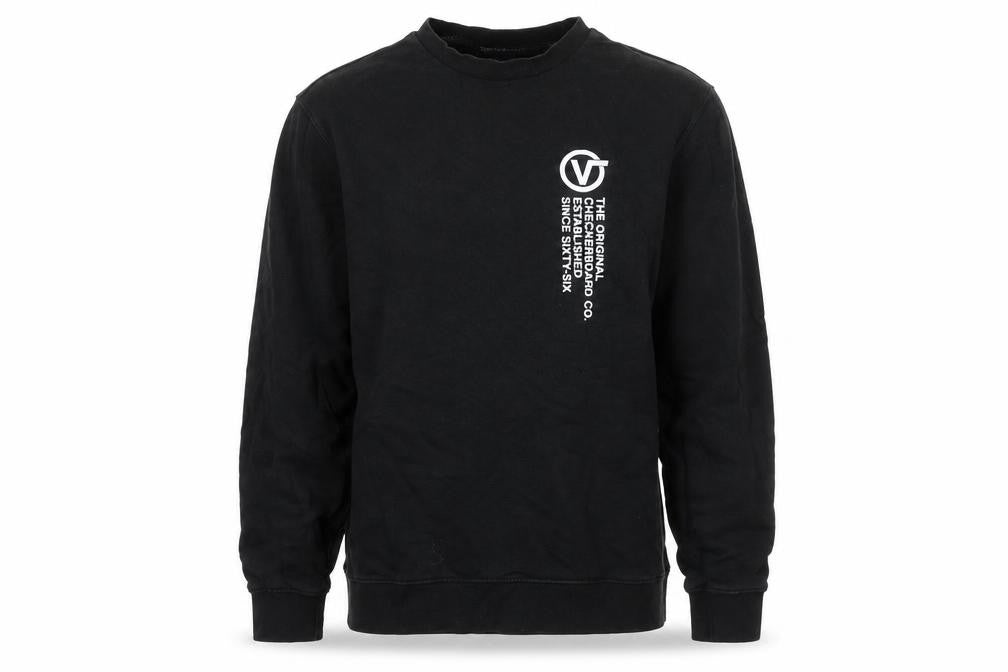 Vans Men’s Black Crew Neck Pullover Sweatshirt Size L Graphic Print