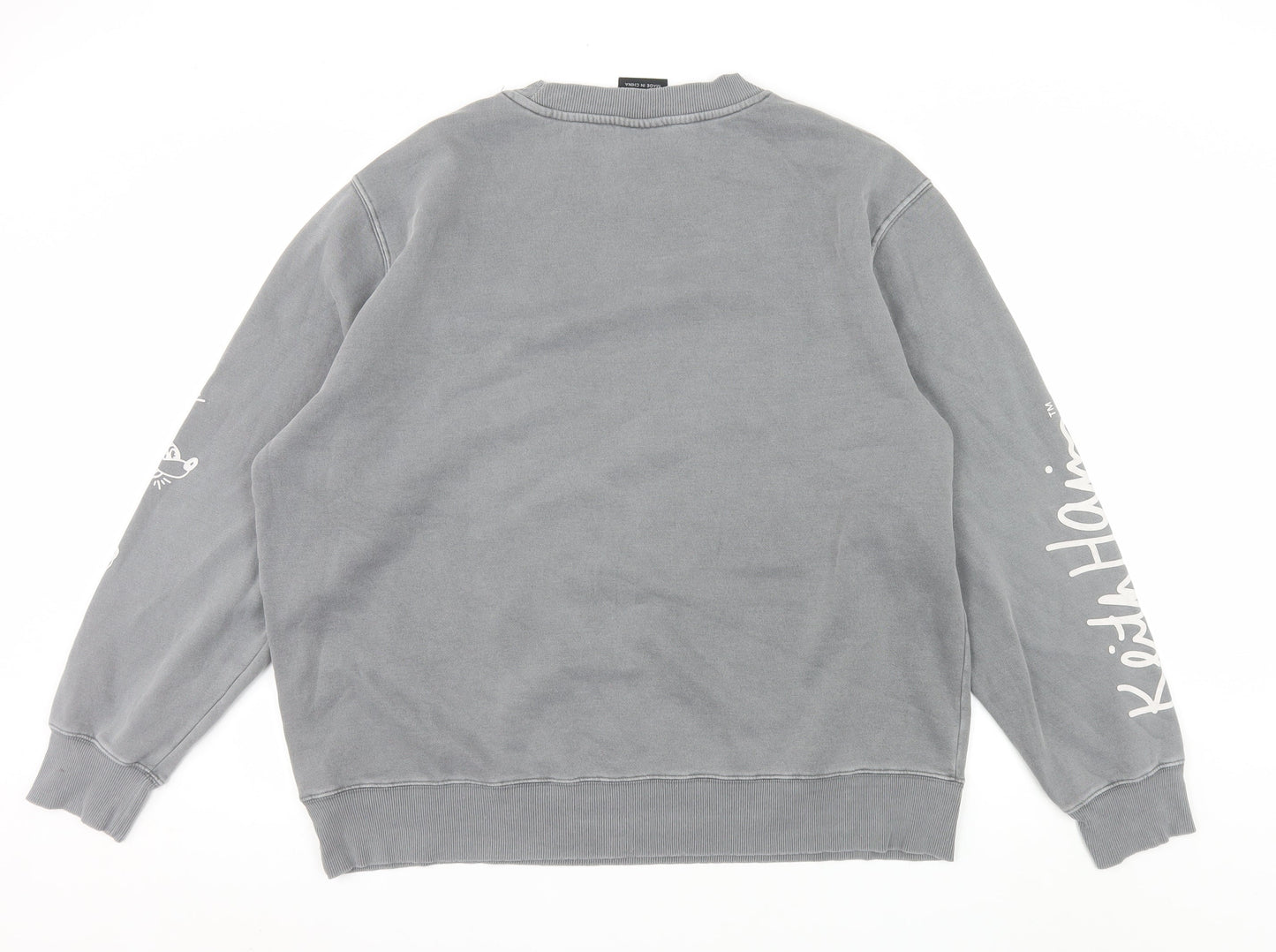 Disney x Keith Haring Men's Grey Mickey Mouse XL Sweatshirt