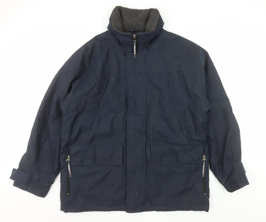Pronto Men's Blue M Parka Jacket Polyester Lined Winter Coat