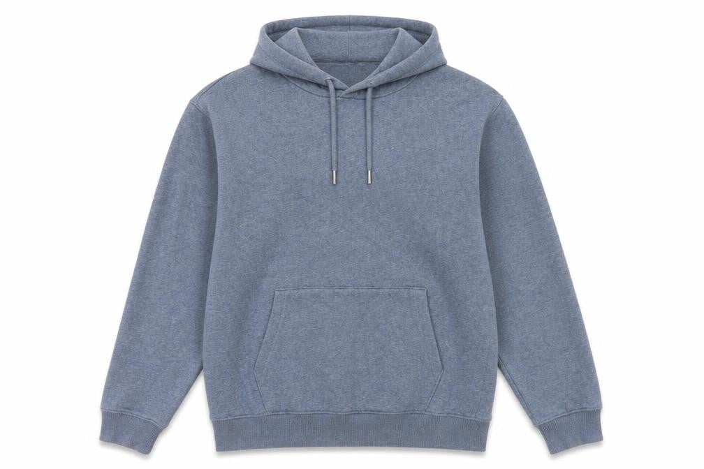 Next Men's Blue Pullover Hoodie L Regular Fit Fleece Long Sleeve