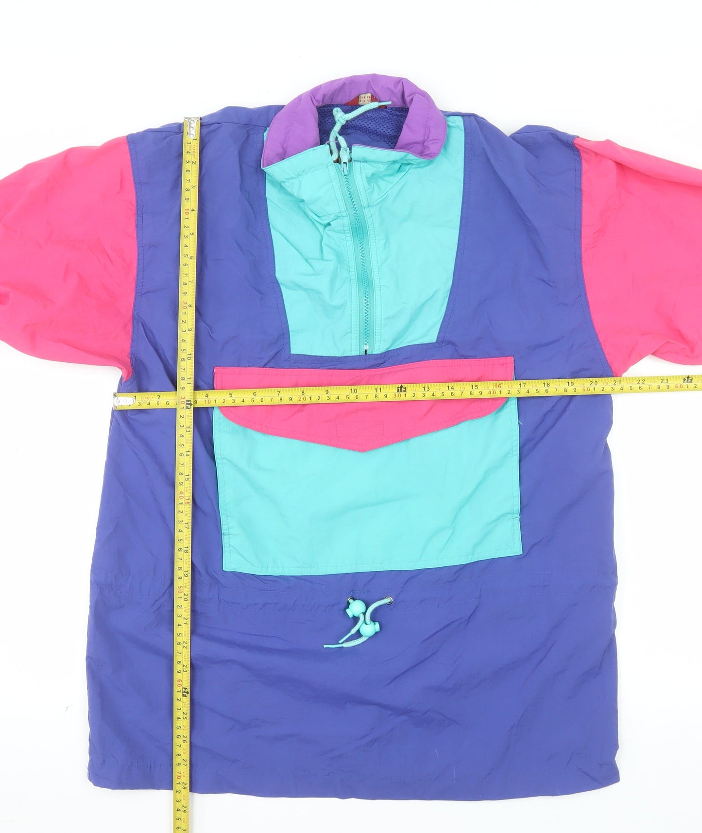 American Eagle Outfitters Women’s Multicoloured Nylon 90s Anorak Jacket Size S