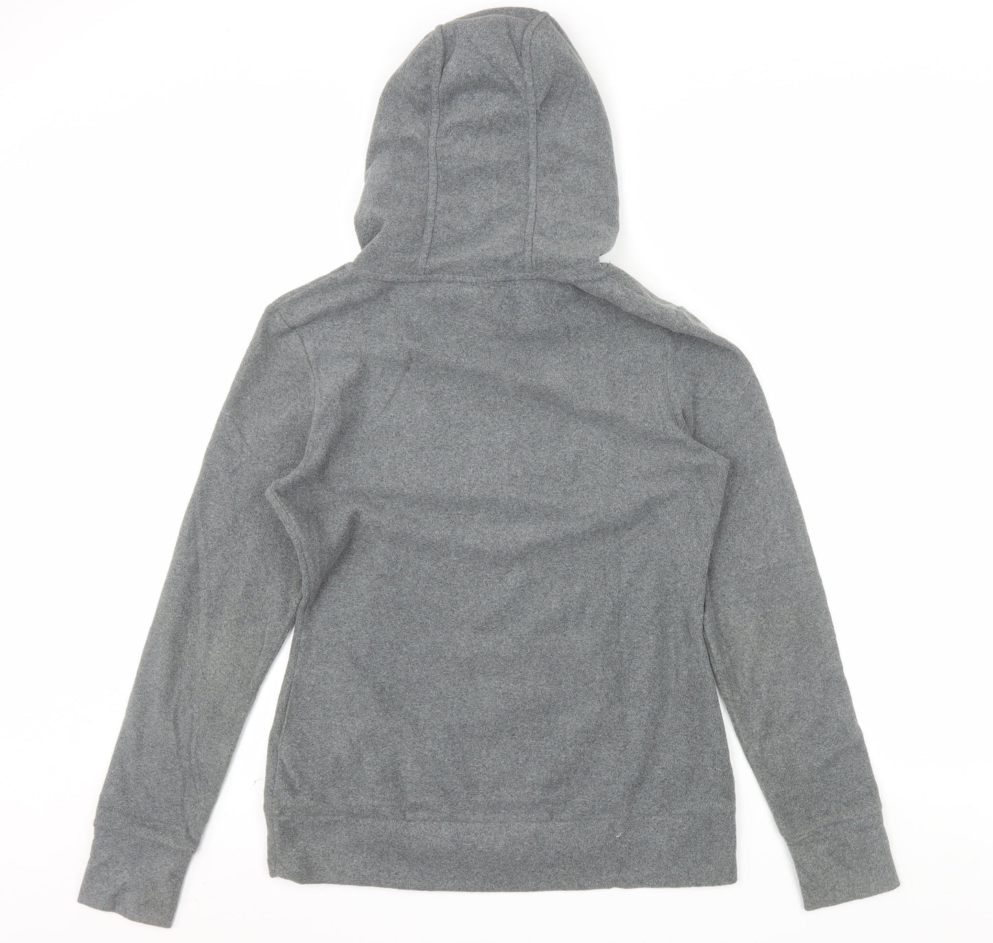 Bench Women Grey Pullover Hoodie Medium Polyester Logo Design