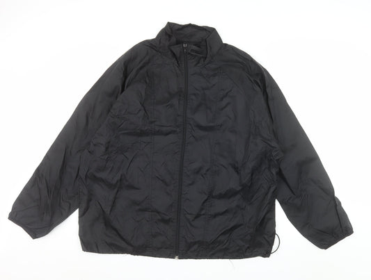Healthy Attitude Men's Black XL Windbreaker Nylon Jacket