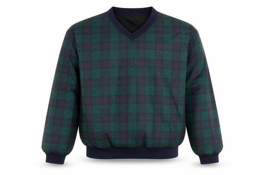 Forrester’s Men’s Green Check Pullover Quilted Sweatshirt L Outdoor