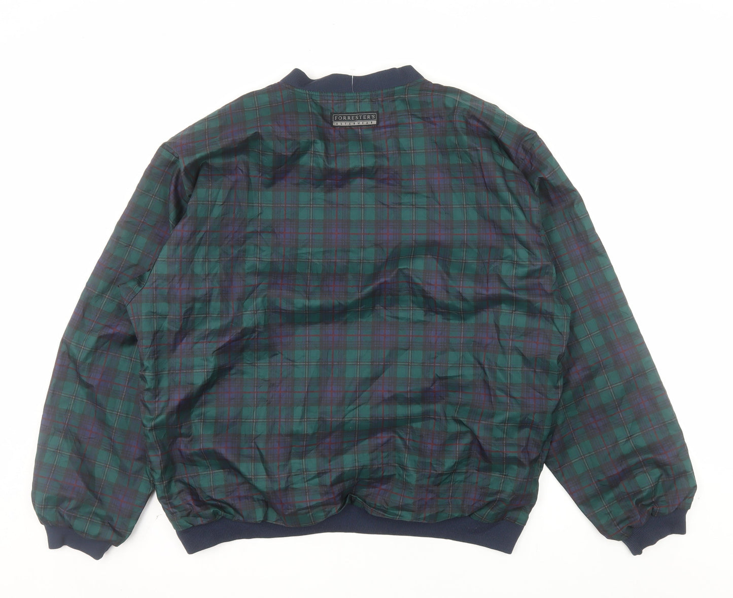 Forrester’s Men’s Green Check Pullover Quilted Sweatshirt L Outdoor