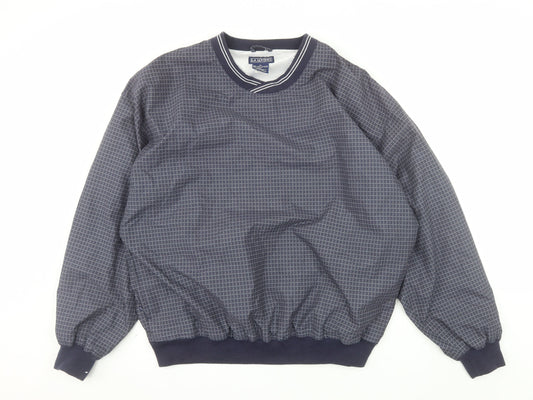 LA Loving Men's Blue XL Check Pullover Sweatshirt