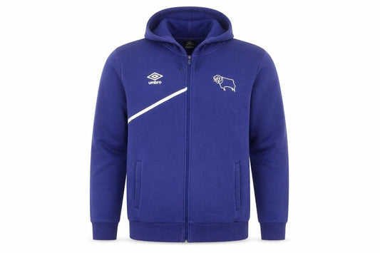 Umbro Men's Blue XL Full Zip Hoodie Derby Logo Sportswear