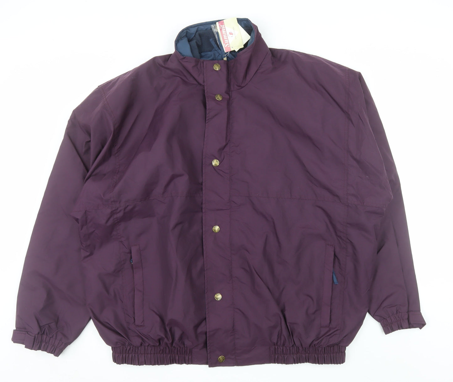 Summit by Trimark Men's Purple XXL Nylon Bomber Jacket