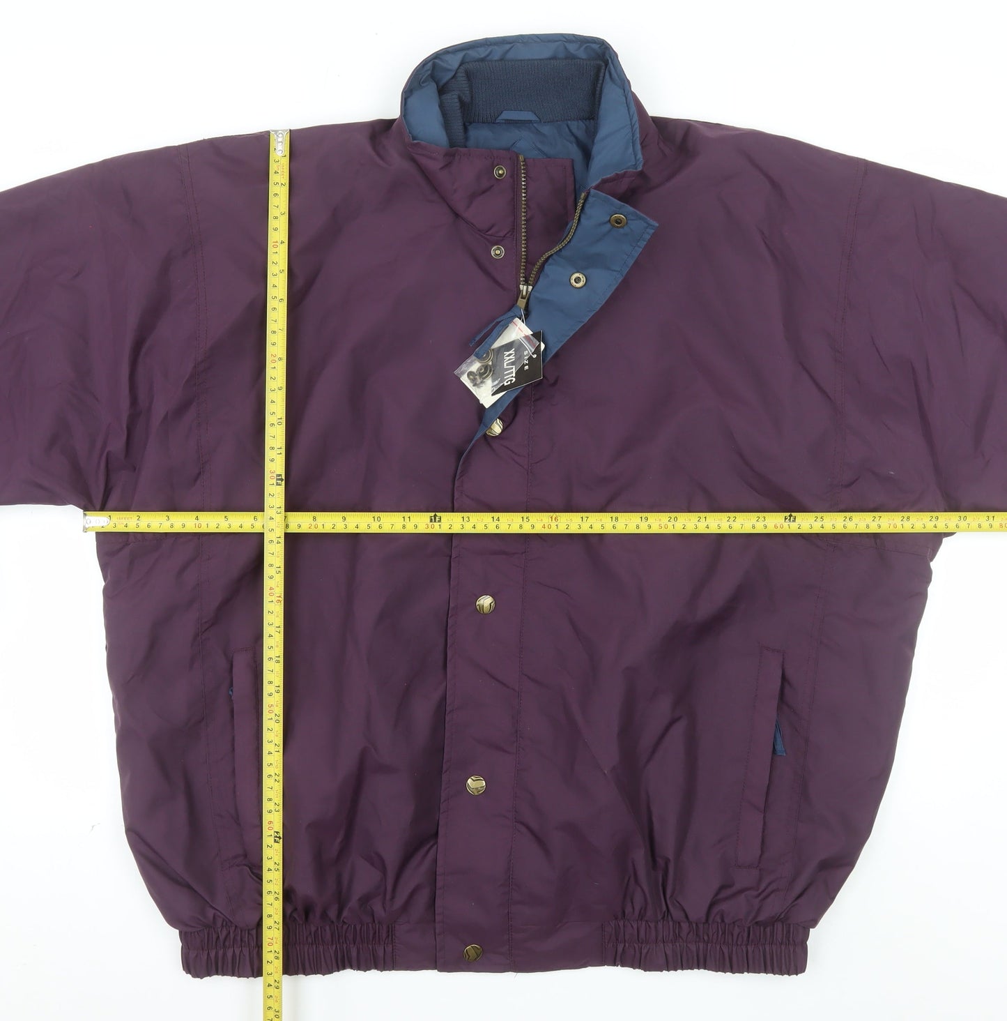 Summit by Trimark Men's Purple XXL Nylon Bomber Jacket