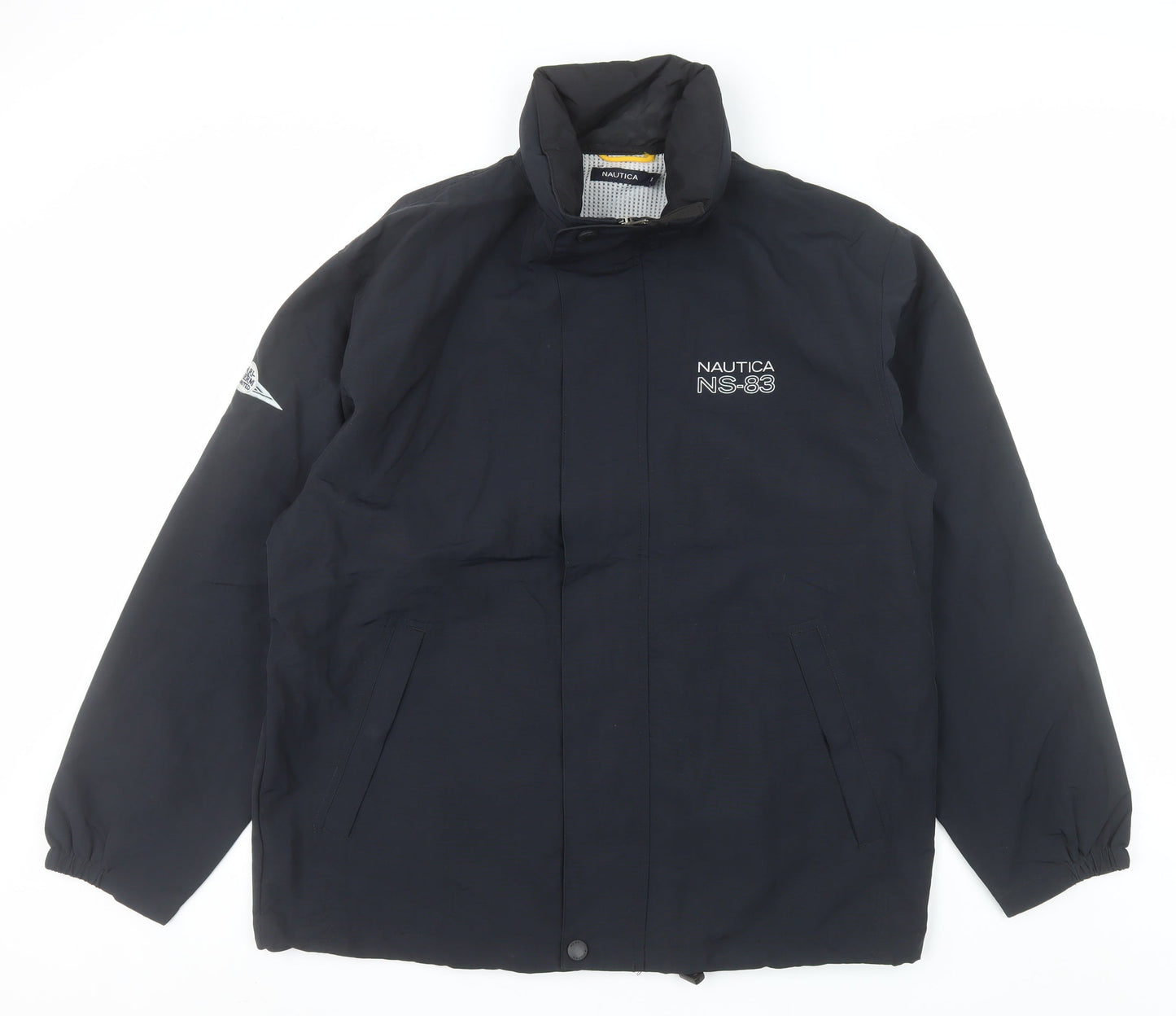Nautica Men’s Blue NS-83 Puffer Jacket L Nylon Windproof