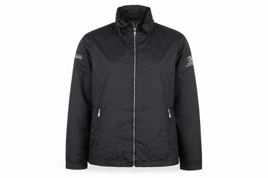 North End Womens Black Lightweight Nylon Zip Jacket Size S
