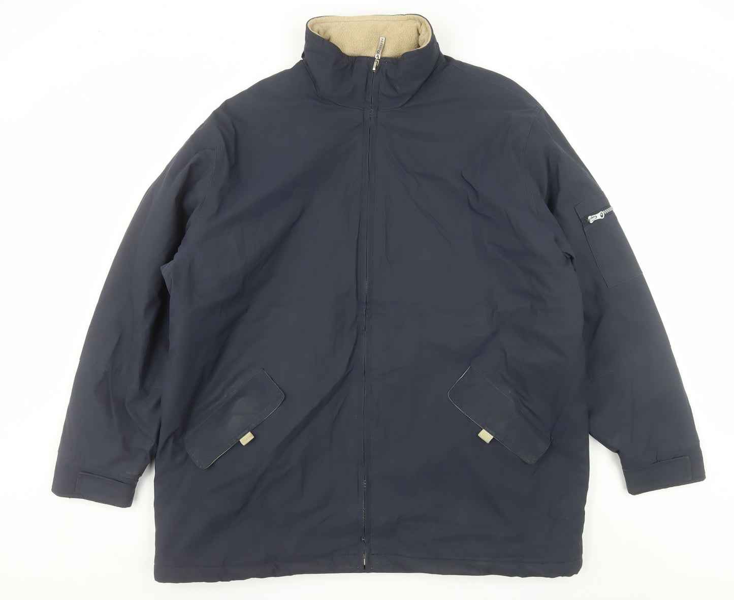 Parents Legend Men's Blue XL Parka Coat Full Zip Lined Water Resistant