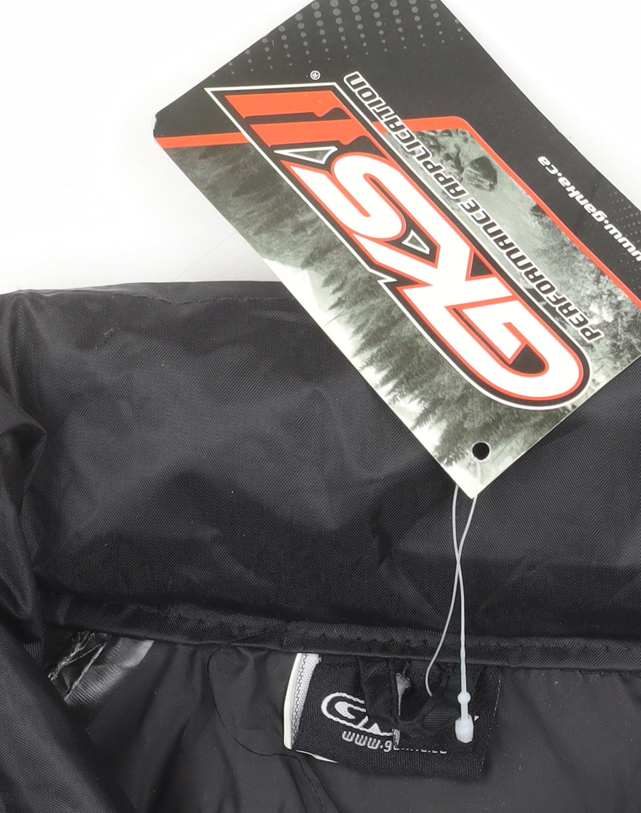 GKS Men’s Black Waterproof Full Zip Outdoor Rain Jacket L