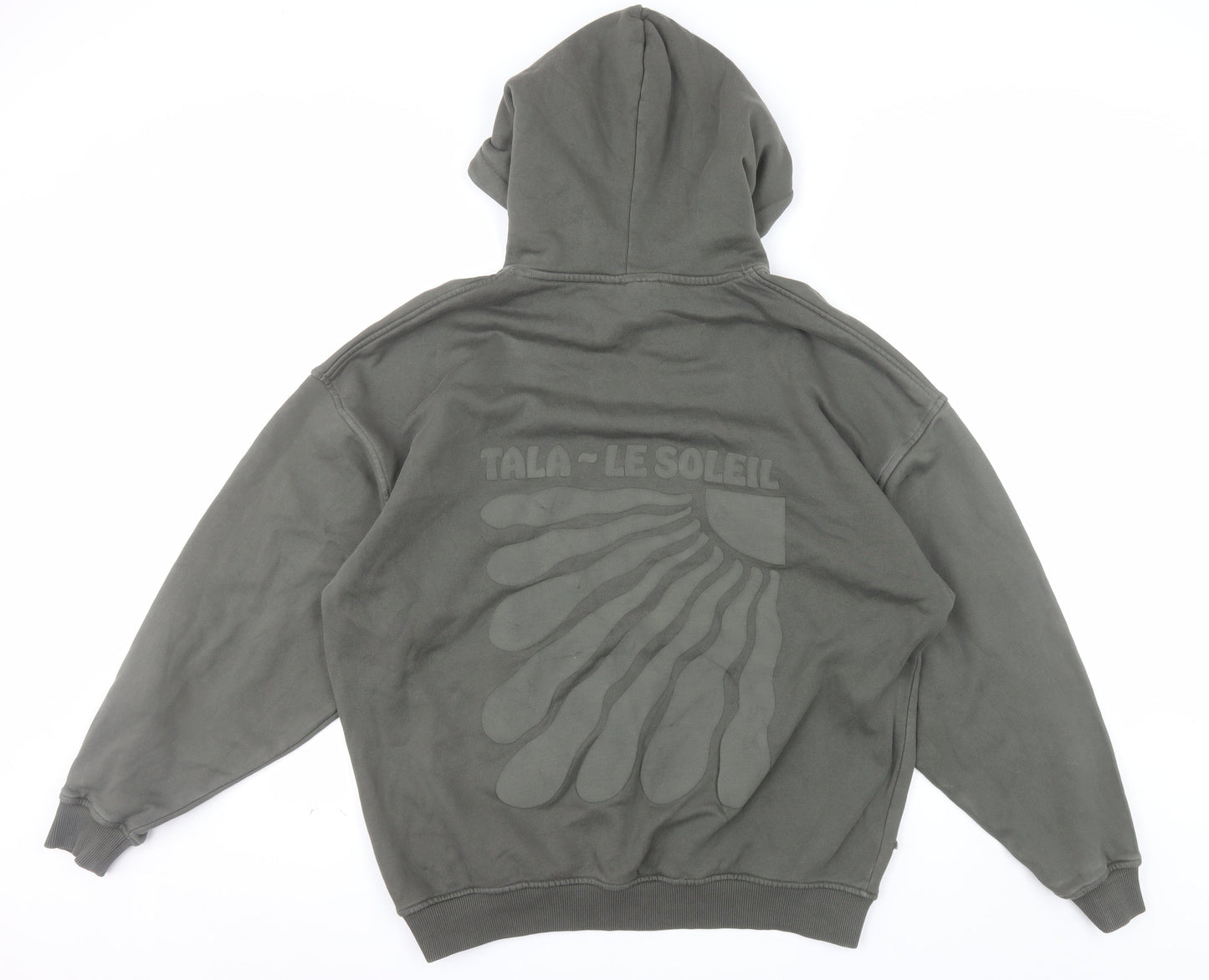 TALA Unisex Green Relaxed Fit Pullover Hoodie Size S