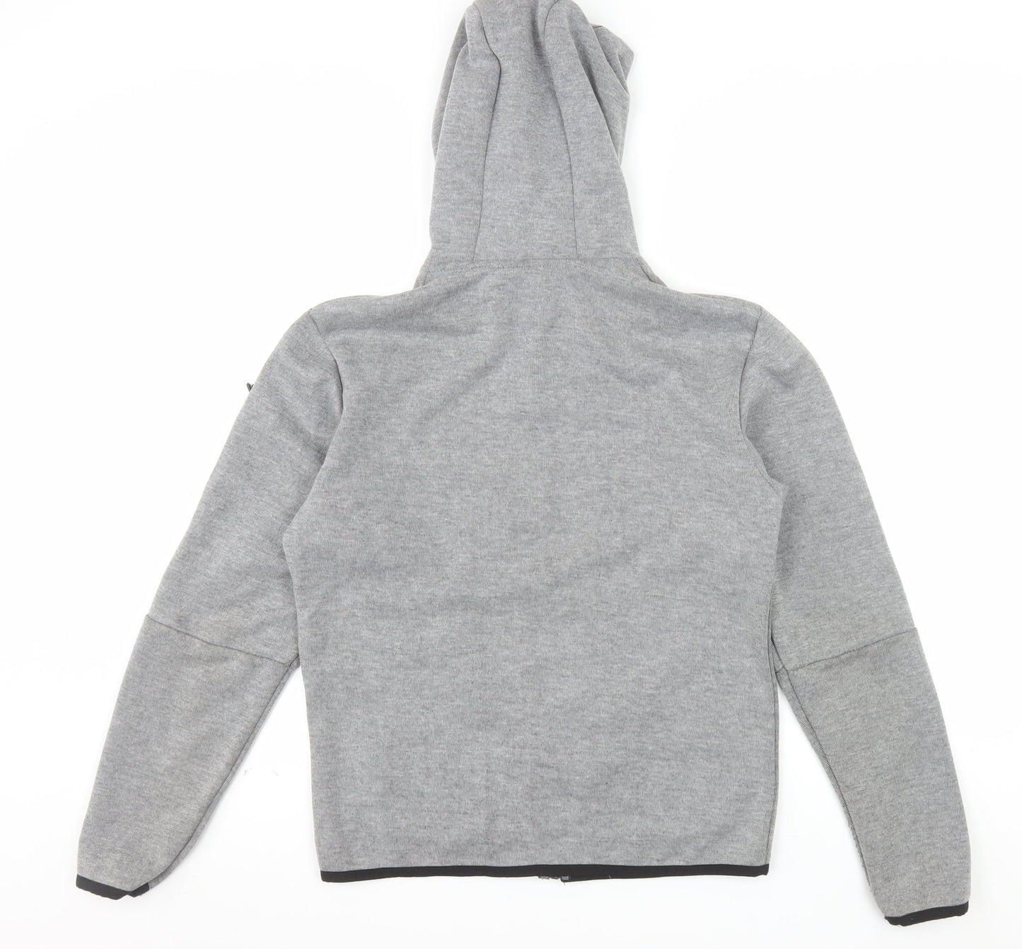 Nike Men's Grey Full Zip Hooded Sweatshirt S Sports Hoodie