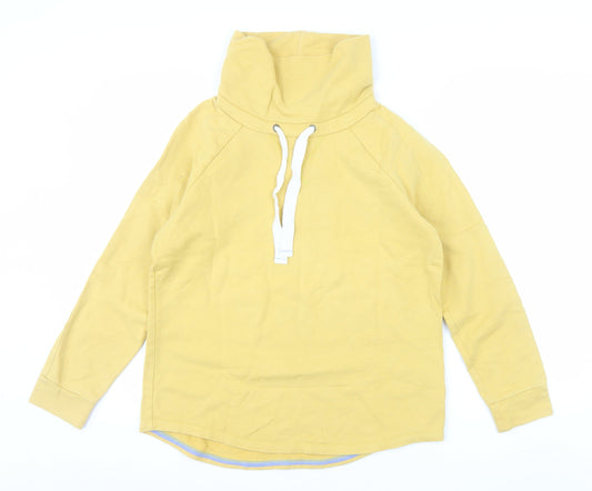 Boden Women's Yellow Cotton Pullover Hoodie UK 10 Long Sleeve