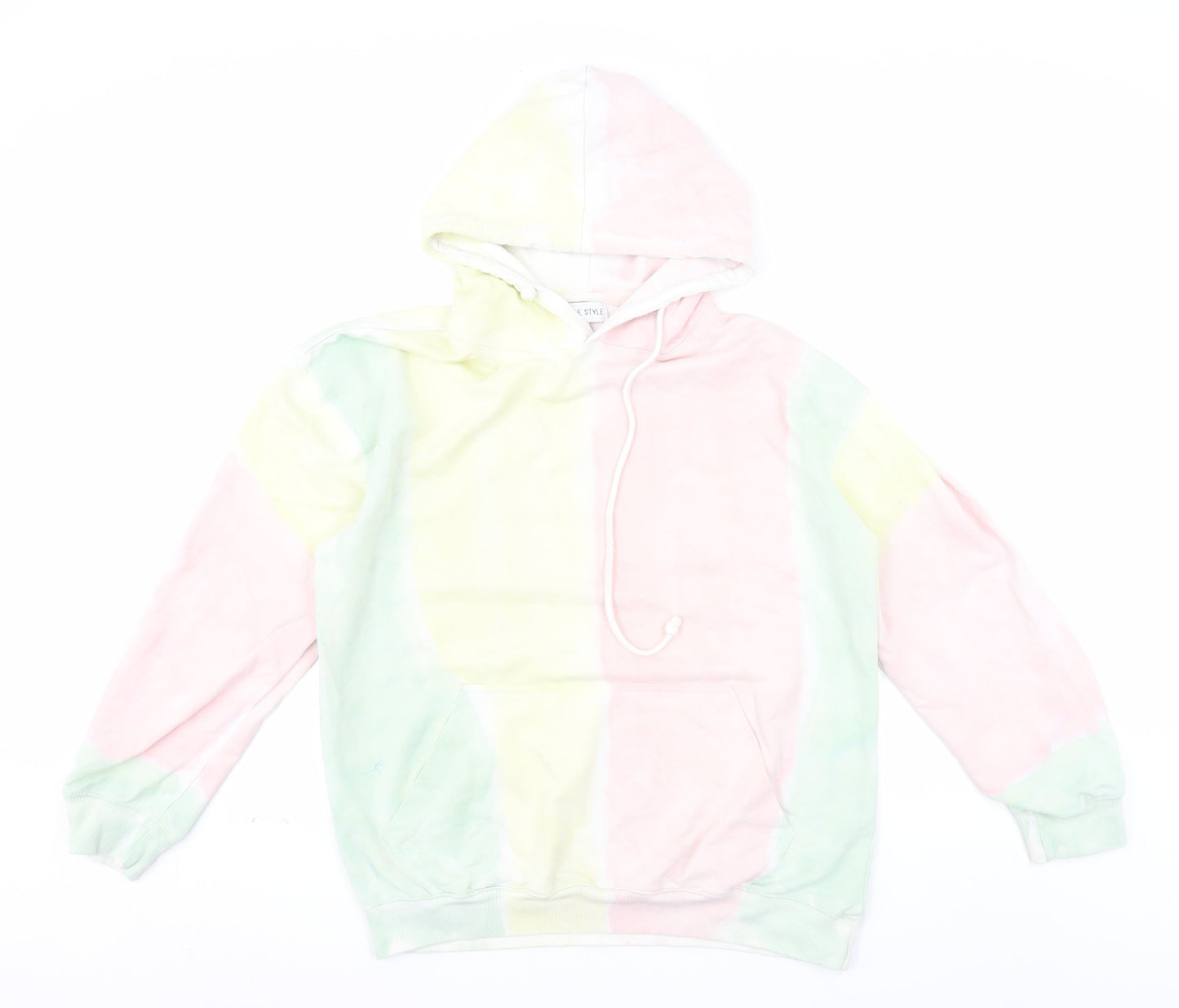 In The Style Women’s Multicoloured Tie-Dye Pullover Hoodie Size 6