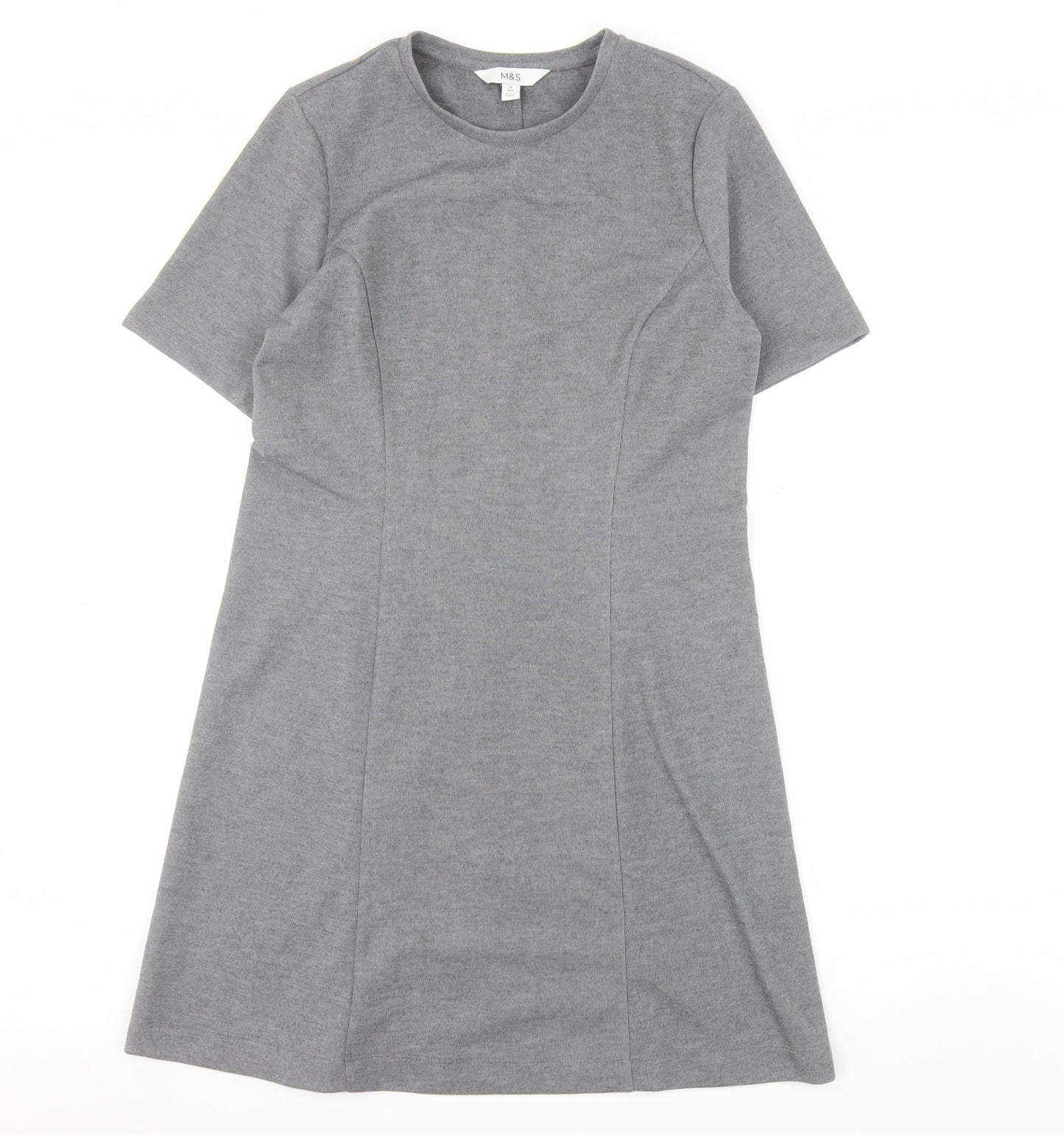 Marks and Spencer Women’s Grey A-Line Jersey Dress Size 12
