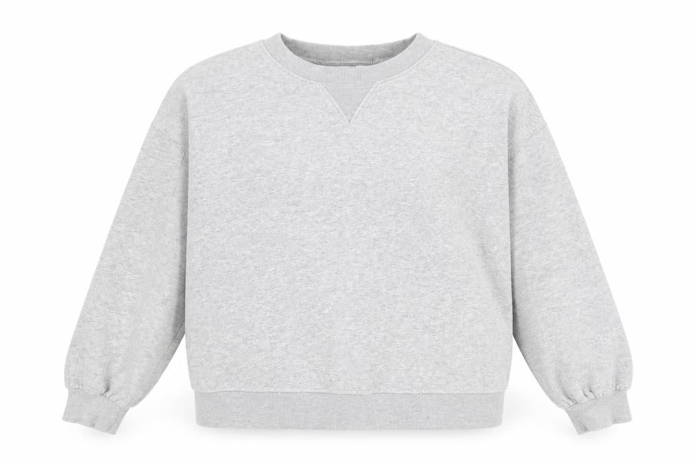Next Weekend Essentials Womens Grey Small Pullover Sweatshirt