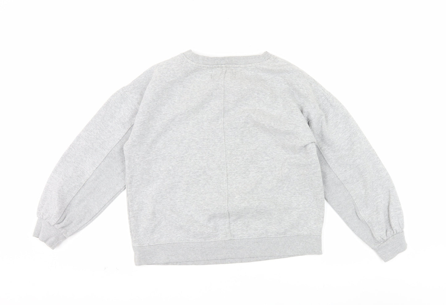 Next Weekend Essentials Womens Grey Small Pullover Sweatshirt