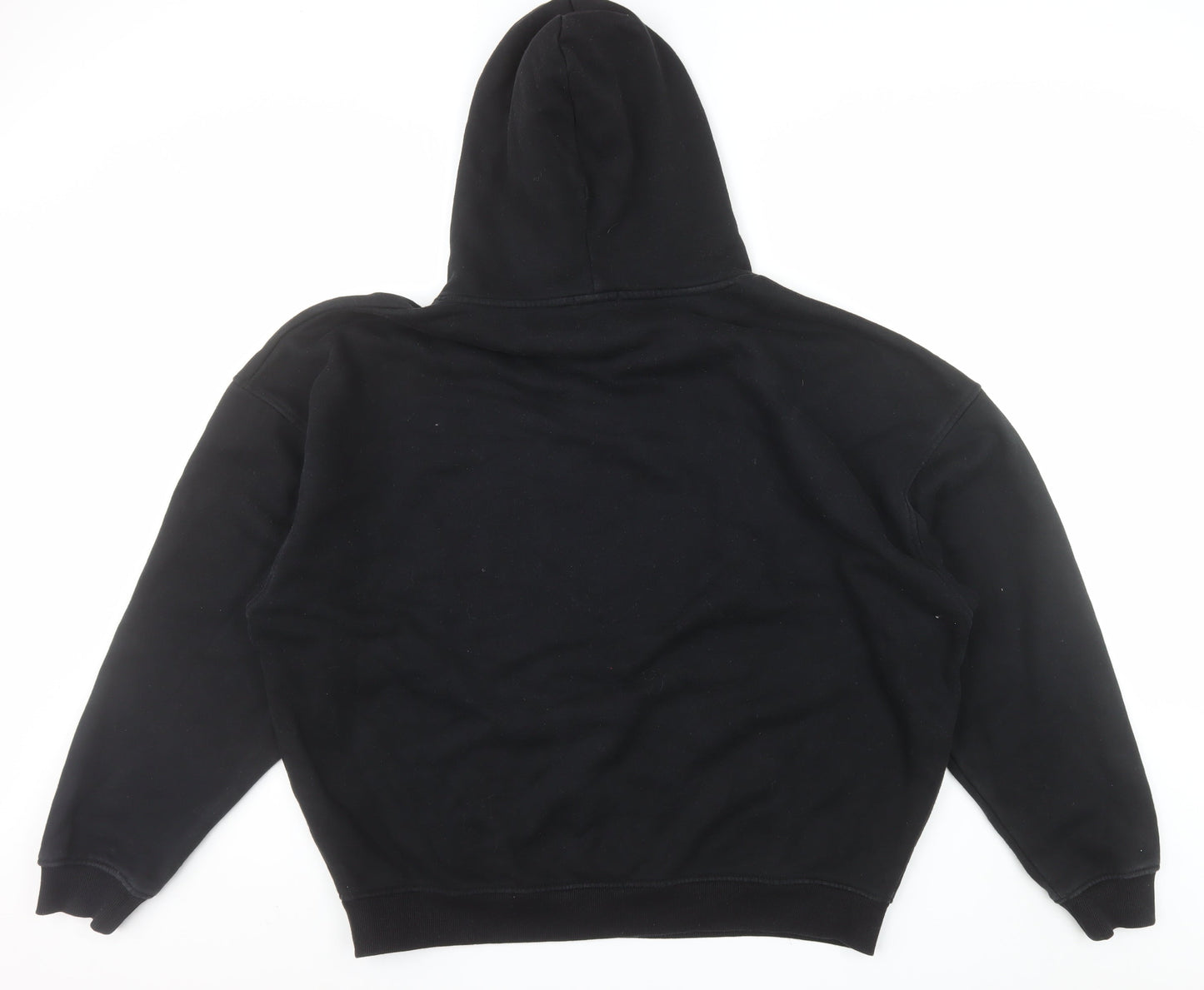 HERA Mens Black XL Pullover Hoodie Relaxed Fit Logo Sweatshirt