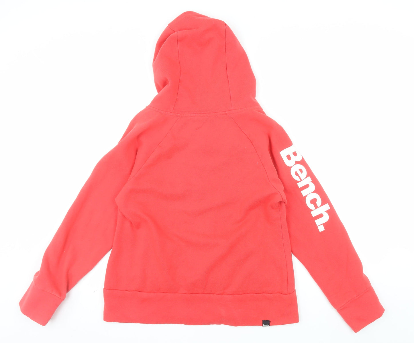 Bench Womens Red Full Zip Hoodie XL Cotton Blend Casual Wear