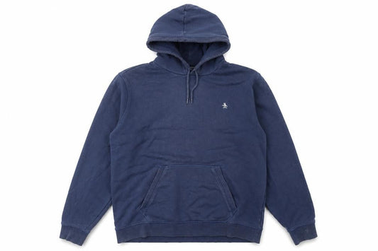 Original Penguin Men's Blue XL Pullover Hoodie Logo Cotton Blend