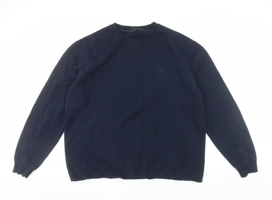 Cotton Traders Men's Blue XL Pullover Sweatshirt Crew Neck