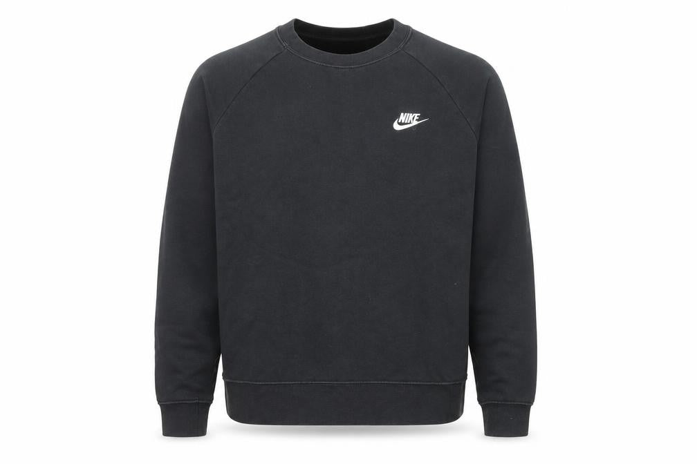 Nike Men's Black Fleece Pullover Sweatshirt M Regular Fit