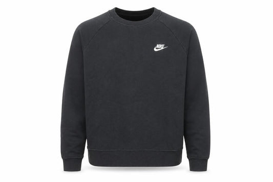 Nike Men's Black Fleece Pullover Sweatshirt M Regular Fit
