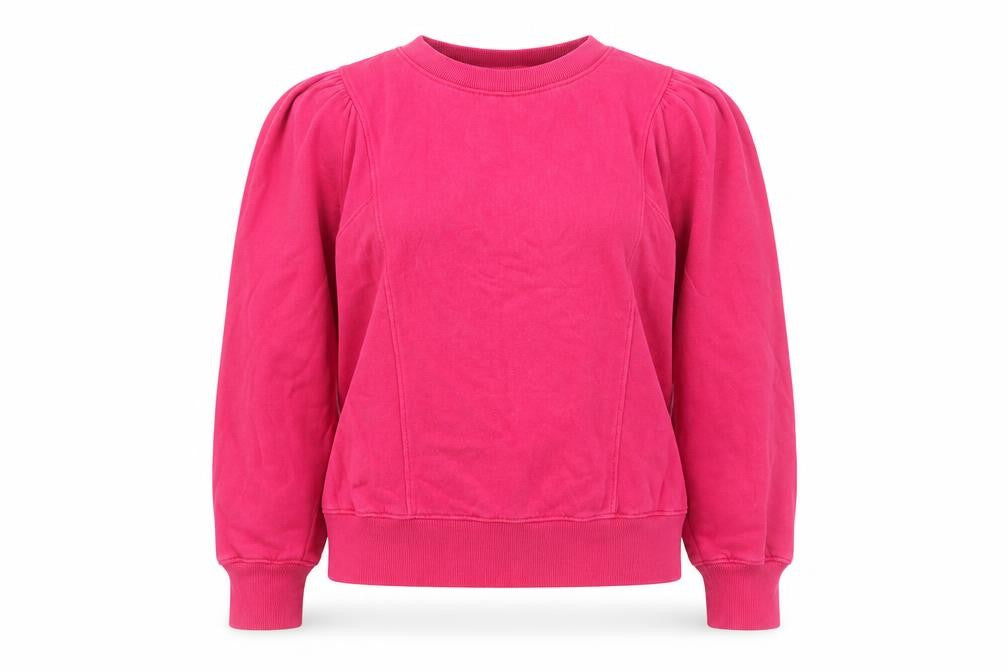 Hush Womens Pink Crew Neck Long Sleeve Pullover Sweatshirt M