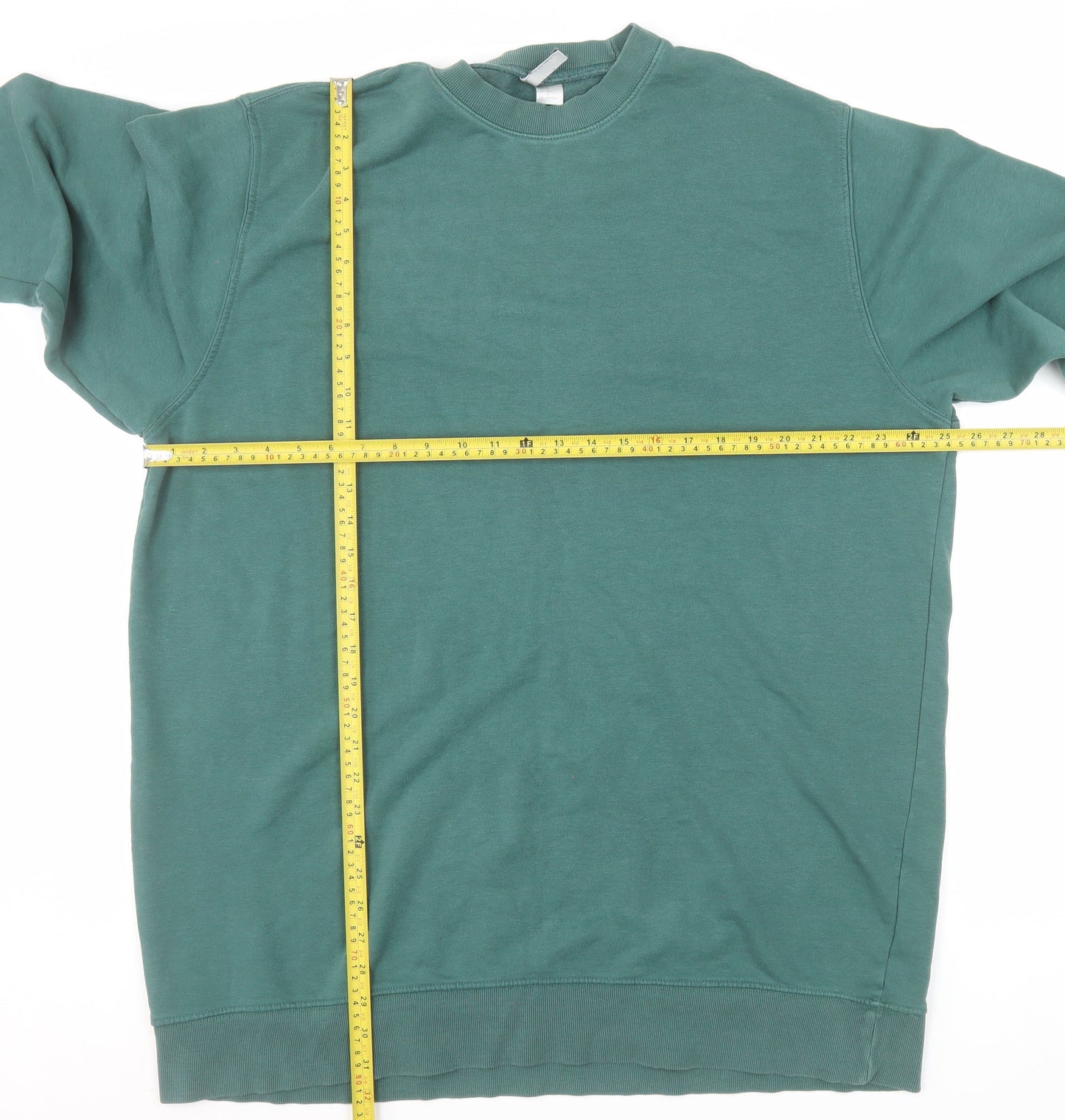 H&M Men's Green XL Pullover Crew Neck Sweatshirt