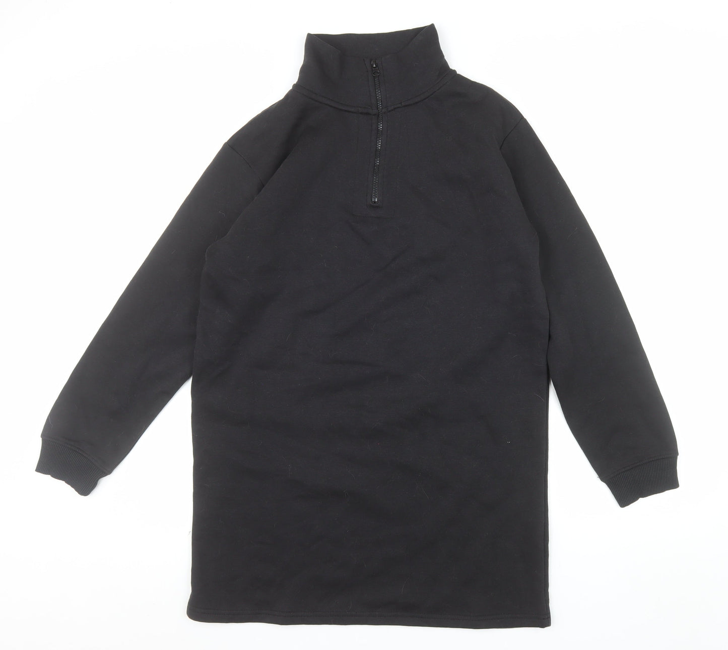 Threadbare Womens Black Size 10 1/2 Zip Pullover Sweatshirt