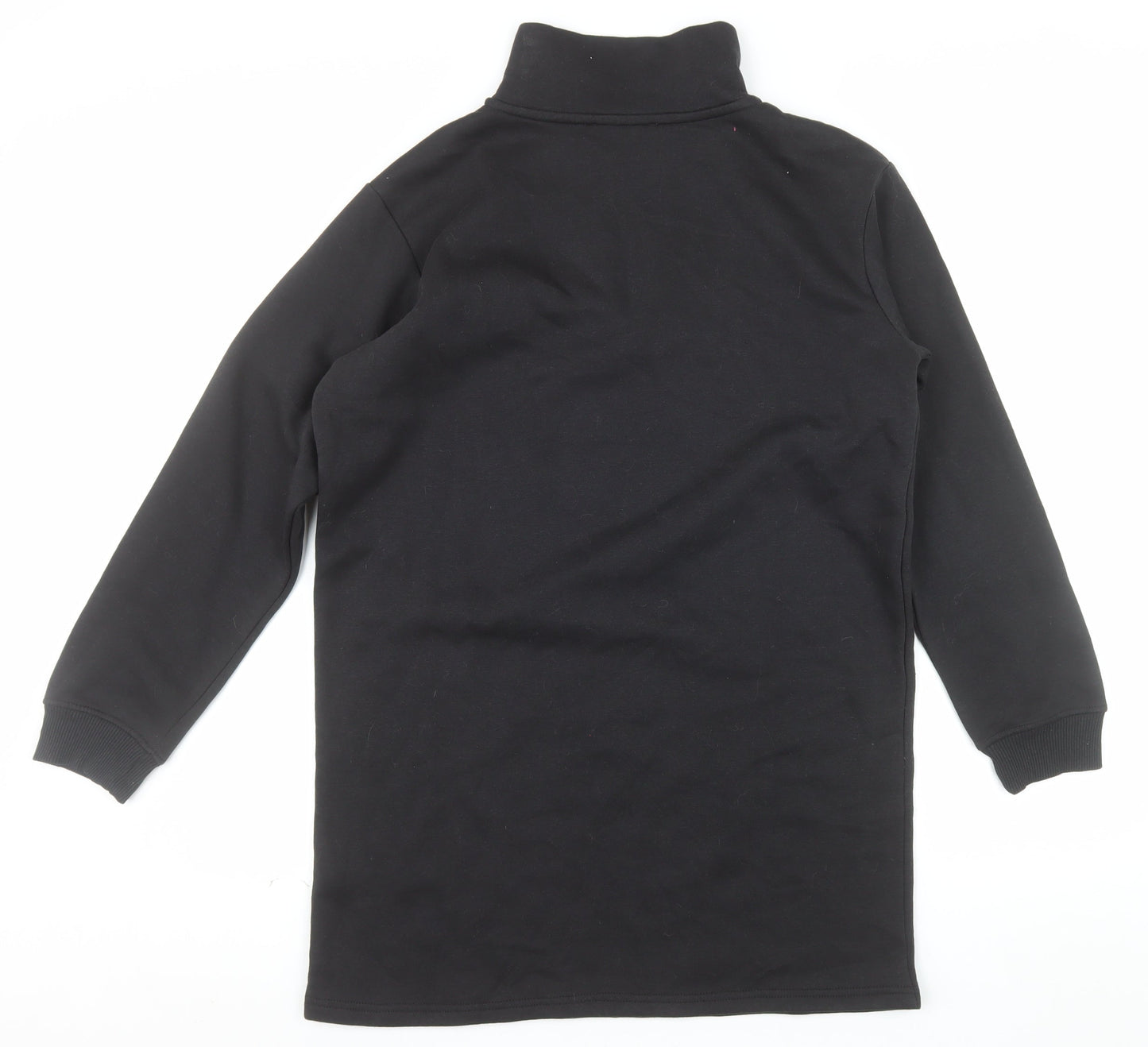 Threadbare Womens Black Size 10 1/2 Zip Pullover Sweatshirt