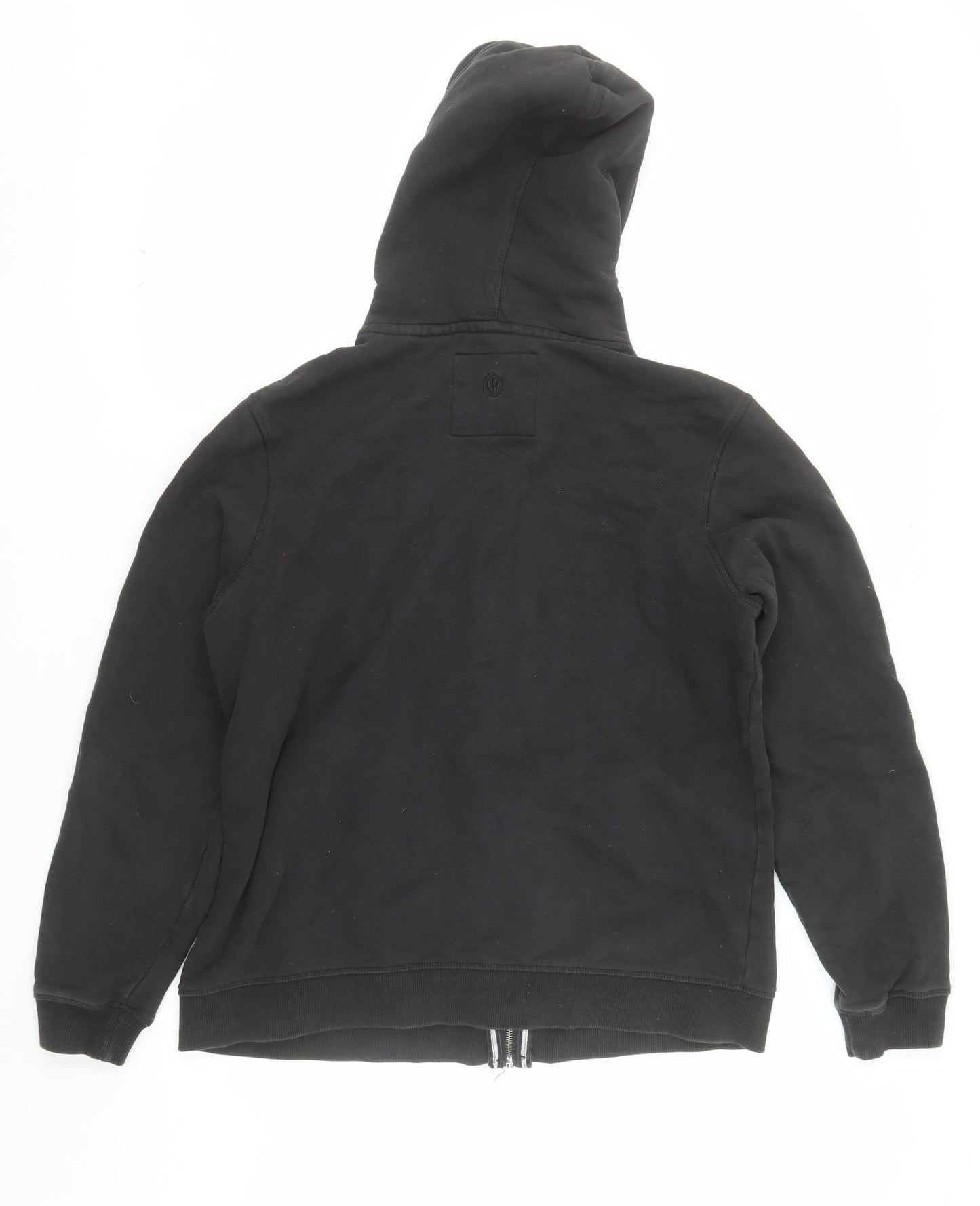 FatFace Mens Black Full Zip Cotton Hoodie L Regular Fit