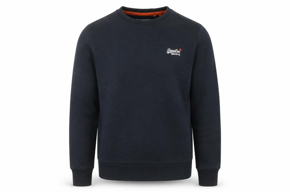 Superdry Men's Blue Crew Neck Pullover Sweatshirt Size L