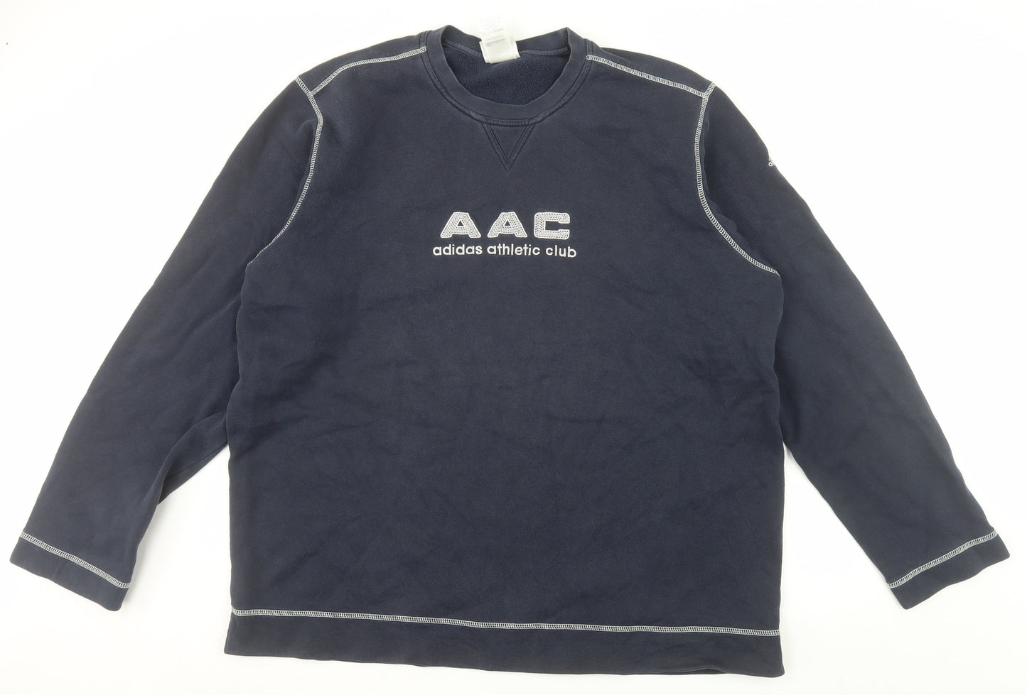 Adidas Men's Blue XL Pullover Sweatshirt Crew Neck AAC Athletic Style