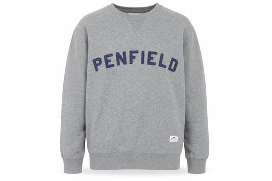 Penfield Mens Grey Small Crew Neck Pullover Sweatshirt