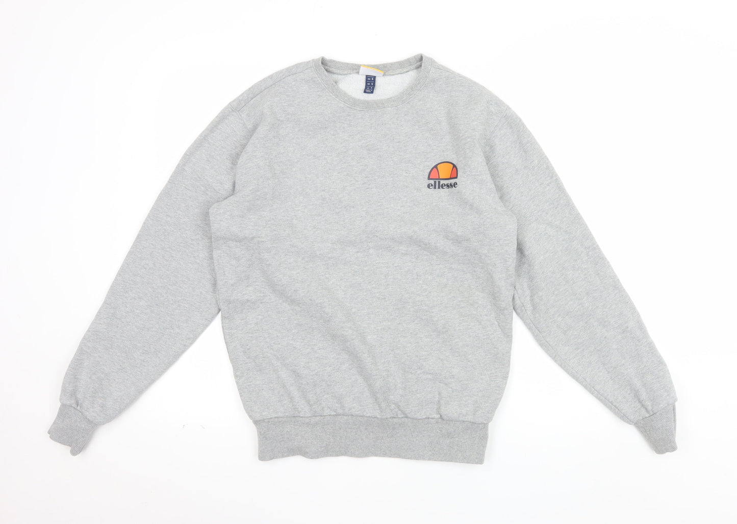 Ellesse Men's Grey Small Pullover Crew Neck Sweatshirt
