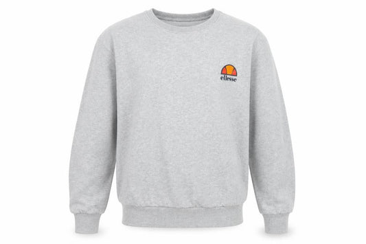Ellesse Men's Grey Small Pullover Crew Neck Sweatshirt