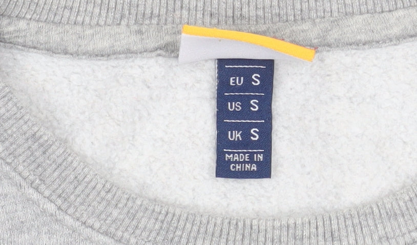 Ellesse Men's Grey Small Pullover Crew Neck Sweatshirt