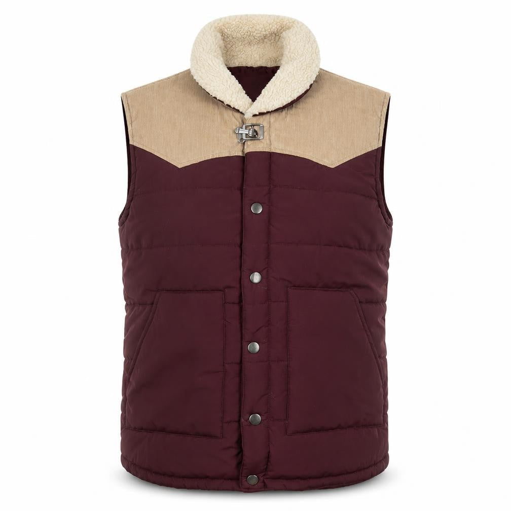 Cedarwood State Men's Brown Size M Quilted Padded Bodywarmer Waistcoat