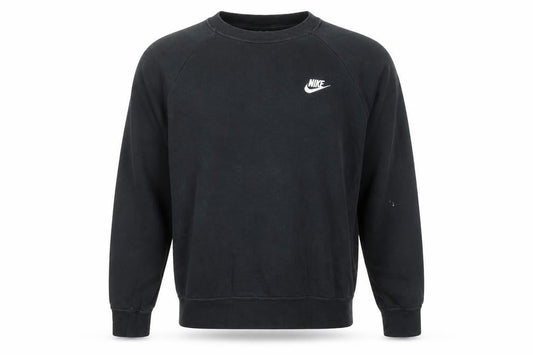 Nike Men's Black Crew Neck Pullover Sweatshirt M Logo Sportswear