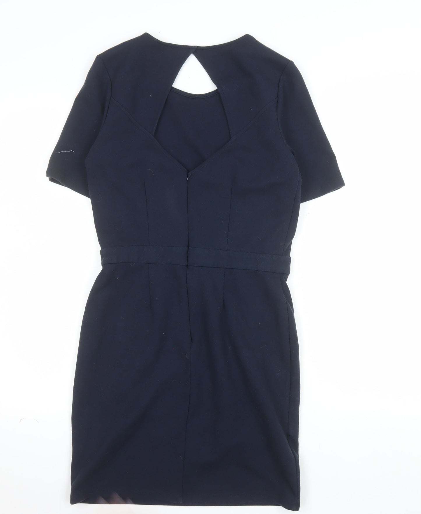 Jack Wills Women Blue Size 12 Sheath Knee Length Dress