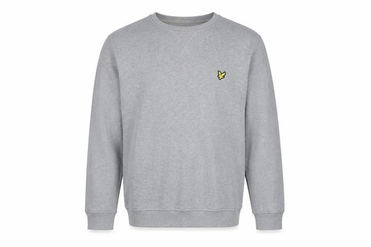 Lyle & Scott Men's Grey Cotton Crew Neck Sweatshirt Size L