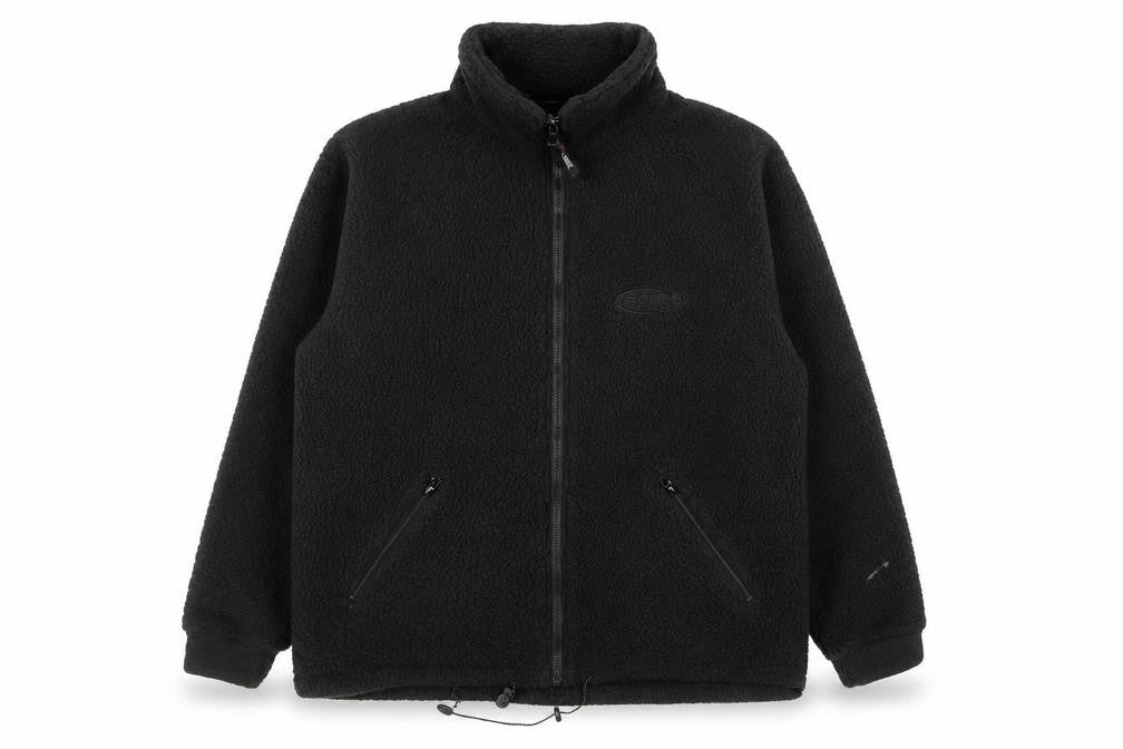 Polartec Men's Black L Fleece Full Zip Outdoor Jacket