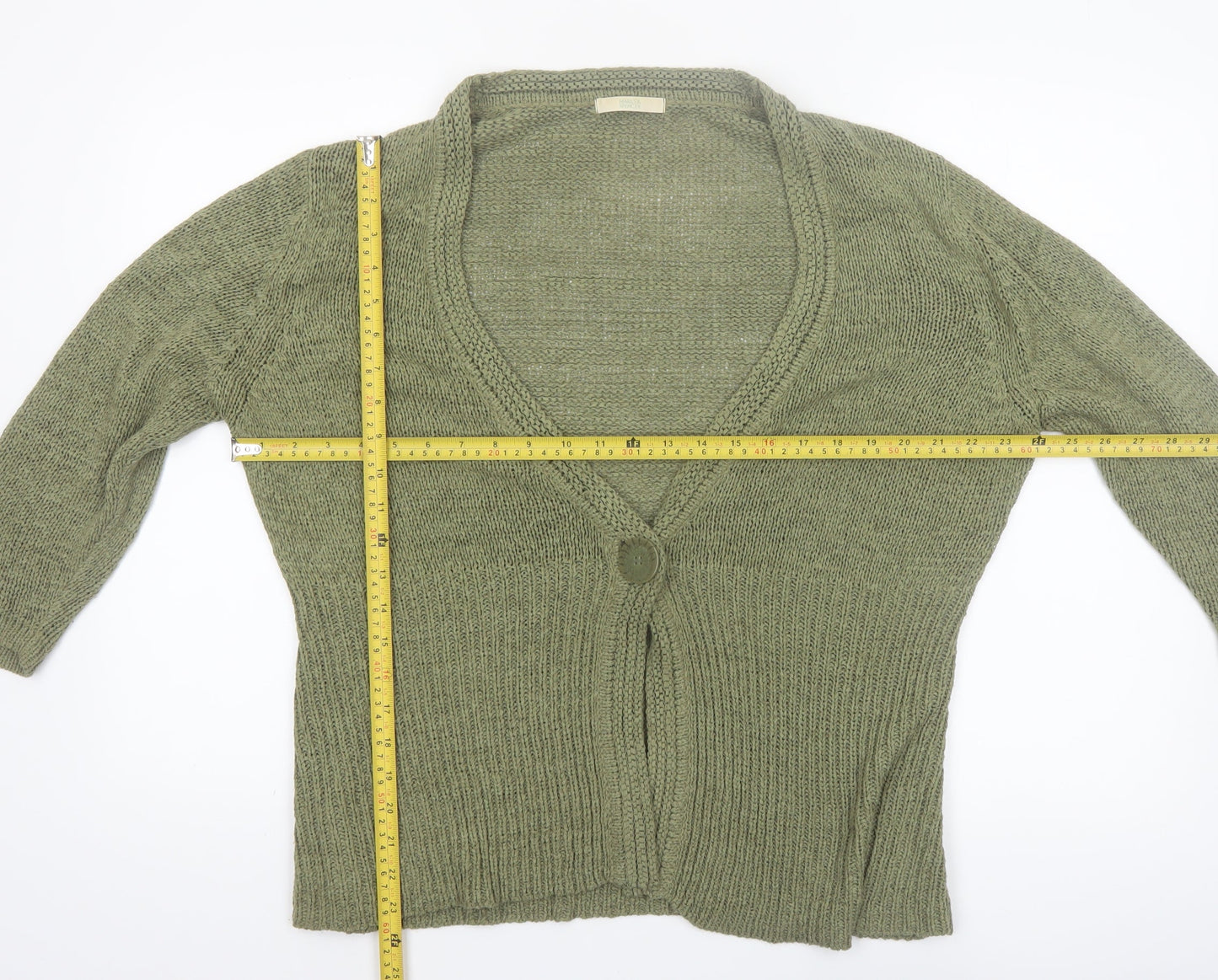 Marks and Spencer Women's Green Size 16 Knit Cardigan