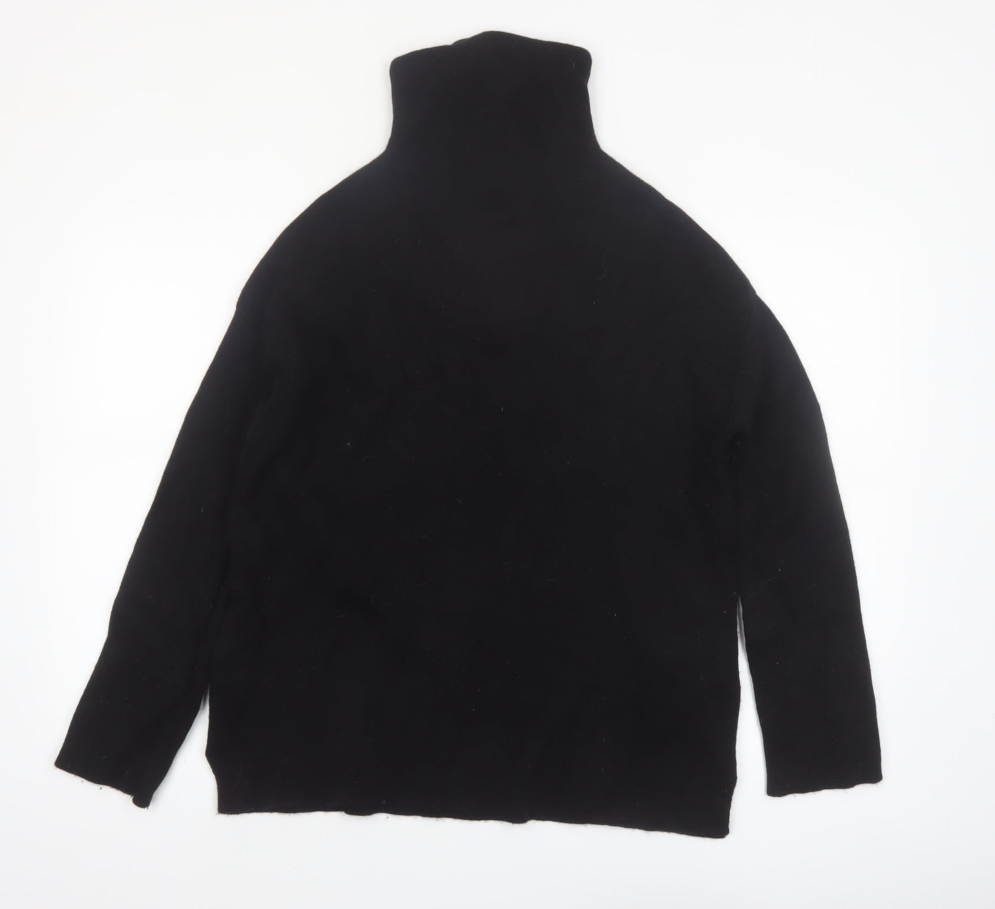 No. Eleven Women's Black Wool Cashmere Roll Neck Jumper M