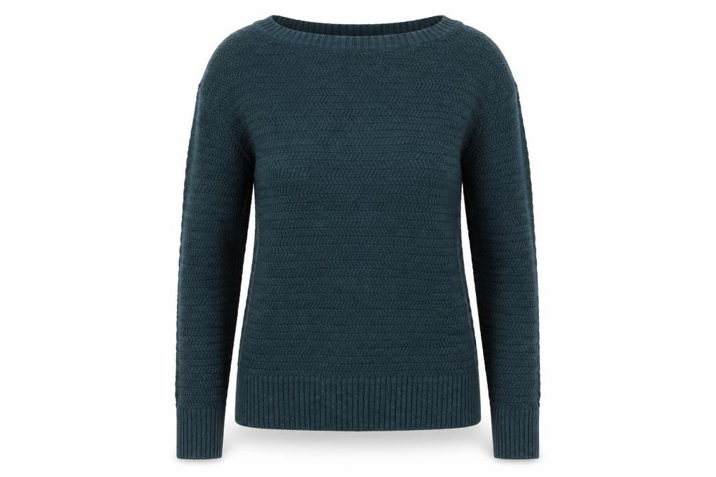 Ann Taylor Loft Women’s Teal Cable-Knit Jumper XS